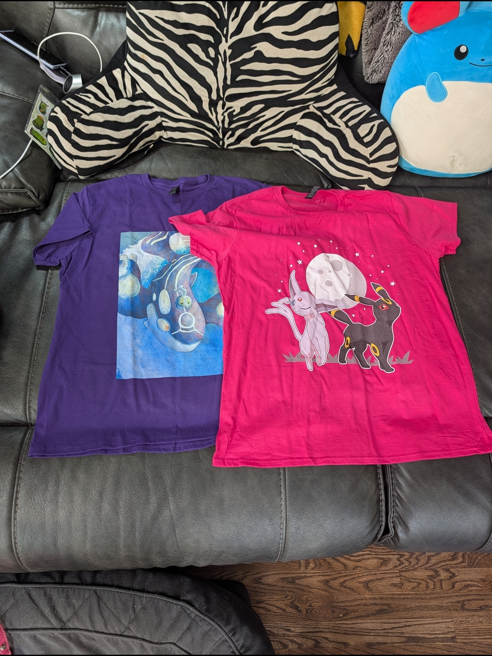 BUNDLE OF 2 Pokémon Graphic Tees - Umbreon & Sylveon and Kyogre. NWOT.